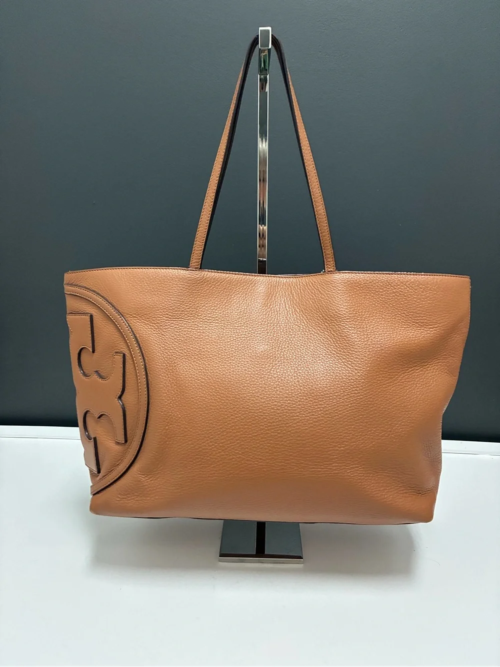 Tory Burch Pebbled Leather Tote Bag
